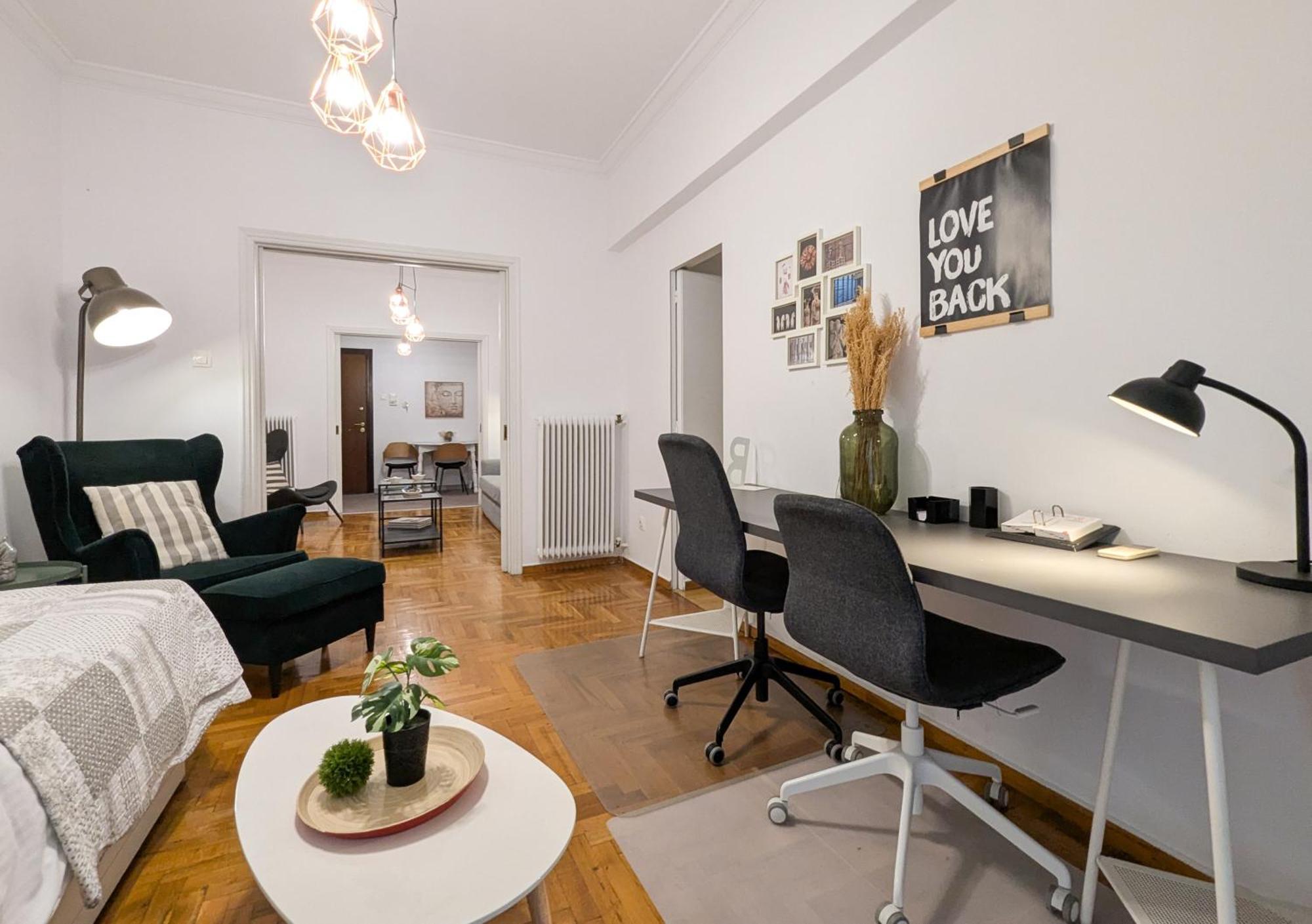 Spacious Apt For 5 Guests Next To Acropolis&Metro Atenas Exterior foto